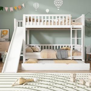 Litera con cama abatible, cama infantil, con barrera antica…