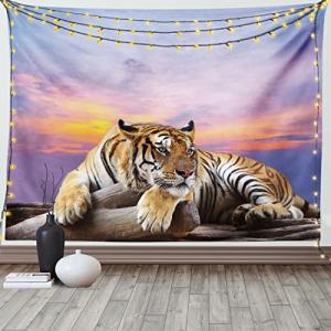 ABAKUHAUS Safari Tapiz de Pared y Cubrecama Suave, Tigre so…