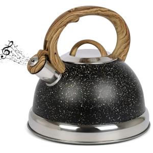 Belle Vous Tetera Negra con Silbato - Pava Retro Vintage de…