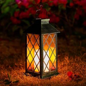 OxyLED Lampara Solar Exterior, 1 PCS Metal Grande Luces Sol…