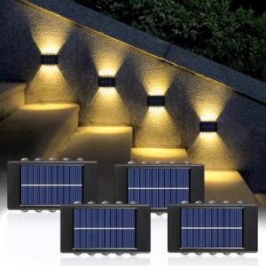 Anyingkai Aplique solar exterior,4 Piezas Luces Solares De…