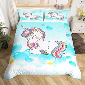 Ropa de Cama de Unicornio, Hermosa Ropa de Cama de Caballo…