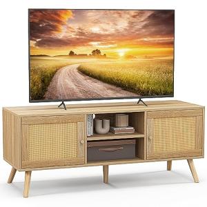 GIANTEX Soporte de TV hasta 55 Pulgadas, Mueble de TV de Ra…