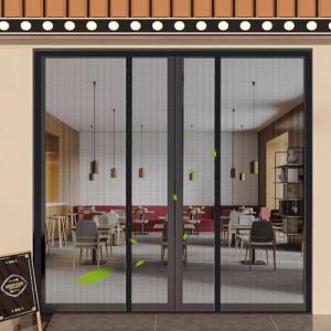 Mosquitera para Puertas Correderas Grande 235x280cm Negro M…