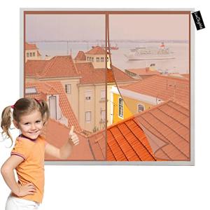 Mosquiteras De Ventanas 190x230cm Marrón Mosquitera Para Ve…