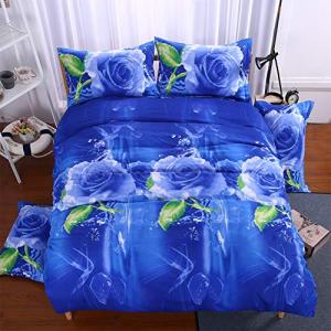 Chickwin Juego de Ropa de Cama 4 Piezas para Cama Funda de…