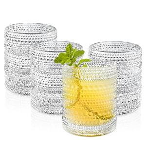 YODITI Set de 4 Vasos de Cristal de Colores: 350 ml Vasos d…