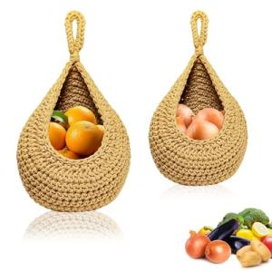 RongQiLBB 2 Piezas Cesta Colgantes para Frutas Vegetales, C…