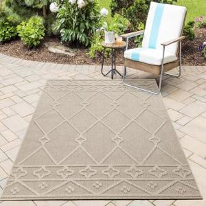 HomebyHome Alfombra Resistente a la İntemperie y Lavable pa…
