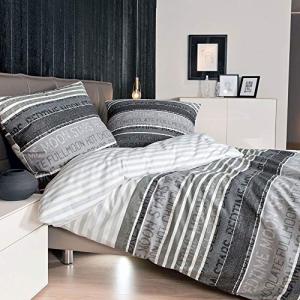 Janine Ropa de cama de satén Mako, 155 x 220 cm, funda nórd…
