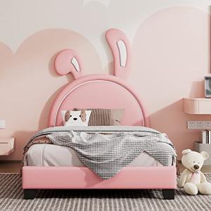 Cama tapizada de 90 x 200 cm, cuna con somieres y respaldo,…