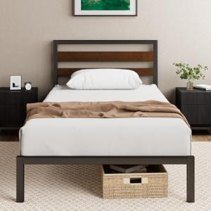 Zinus Cama Kai de 90 x 200 cm – 80 cm de Alto – Somier de b…