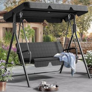 YITAHOME Balancin Jardin Exterior, 3 Plazas Columpio Jardin…
