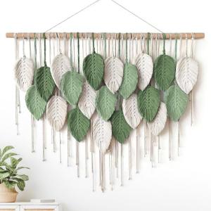 Weldomcor Tapiz grande de macramé para colgar en la pared,…