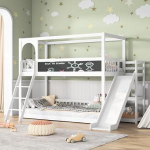 BLSYHDH Cama cabaña Infantil 90 x 200, litera Infantil con…