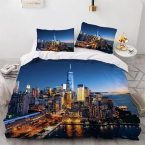 Funda Nordica de 3 Piezas para Cama 150 Nueva York Funda Ed…