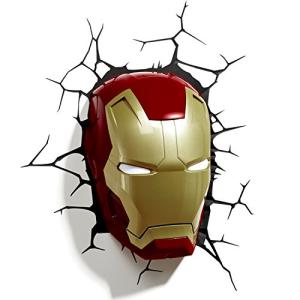 3D Light FX - Luz para Pared, diseño de máscara de Iron Man…