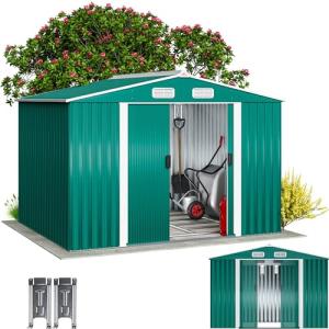 GARDEBRUK® Cobertizo de Jardín 5 m² 260x205x180cm Caseta Me…