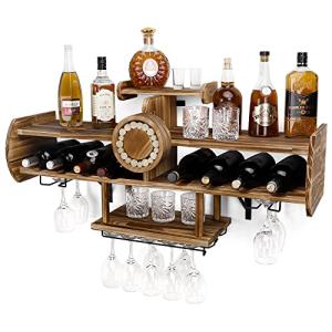 YORBAY Botellero Vino de Madera, Estante de Vino en la Pare…
