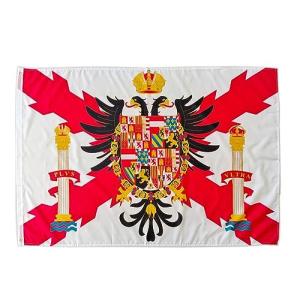 Bandera de Cruz DE BORGOÑA con Águila Bicéfala -Aguila Bicé…