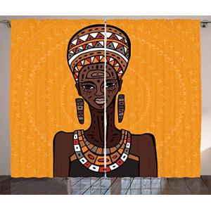 ABAKUHAUS Africano Cortinas, Cuello Largo Folk, Sala de Est…