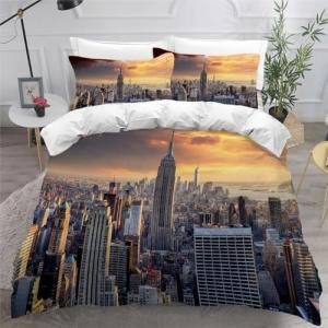 Funda Nordica Cama 135/150 Paisaje Urbano de Nueva York Fun…