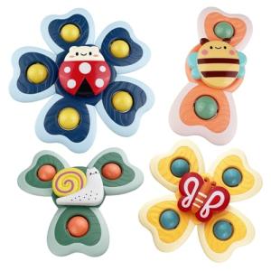 Sudnsadaks 4PCS Juguetes Bebe, Juguete Giratorio, Spinner J…