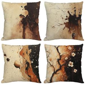 Otoño Cojines Exterior Impermeable Lino Fundas Cojines 70x7…