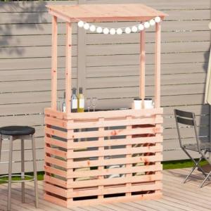 Homgoday Mesa de Bar de jardín con Techo Madera Maciza 112,…