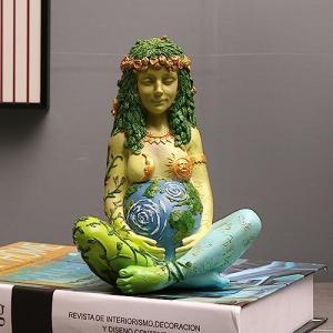 Tuzsocr Estatua de la Madre Tierra de 17,8 cm, estatua de l…