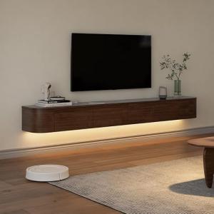 TULAZOU Soporte de TV flotante, mueble de TV de 180 cm mont…