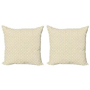ABAKUHAUS Geométrico Set de 2 Fundas para Cojín, Patrón gir…