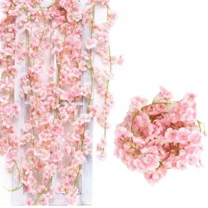 3 Piezas 180cm Guirnalda de Flores Artificiales Cerezo Deco…