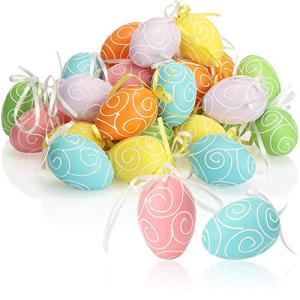 com-four® 36x Huevos de Pascua para Colgar - Decoraciones d…