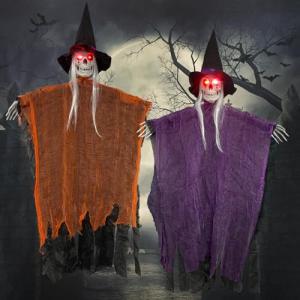 2 Piezas Brujas Halloween Decoracion 100x60cm Decoracion Ha…