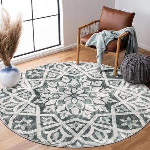 Carvapet Alfombras Redondas 120cm Microfibra Suave Alfombra…