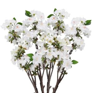 CYIOU 4 Piezas Flores Artificiales Decoracion 47 cm Flore A…