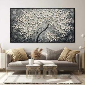 XIAOYIWIN Póster abstracto de árbol de la suerte dorado y b…