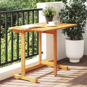 ZEYUAN Mesa de balcón Plegable Madera Maciza de Acacia 90x6…