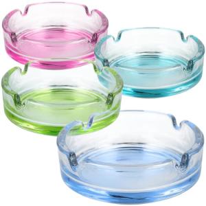 COM-FOUR® 4x ceniceros de Vidrio de Colores - ceniceros par…