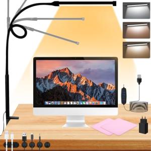 UCAMP Lampara Escritorio LED,Lámpara LED Escritorio 3 Color…