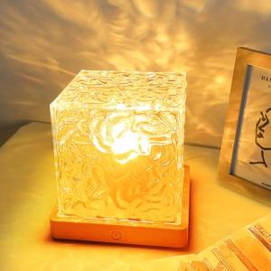 GY Wave Lamp Cubo, Proyector Oceano, Lampara Efecto Agua 16…