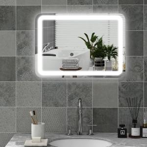 HOMCOM Espejo de Baño con Luces LED 50x70 cm Espejo de Pare…