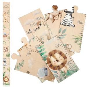 Otuuz Tabla de Altura para Niños de Madera Gráficos de Crec…