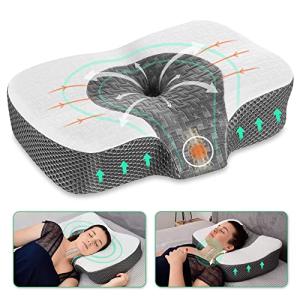 Elviros Almohada Cervical Ortopédica de Espuma Viscoelastic…