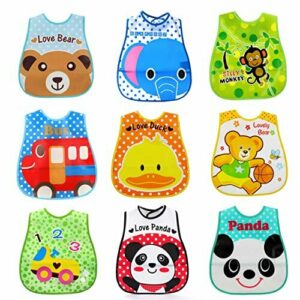 SLOSH Baberos Impermeable Bebé Waterproof EVA Baberos Kit L…