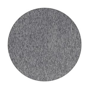 HomebyHome Alfombra para salón, 160 cm, redonda, gris, mono…