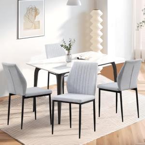 BRTHORY Sillas de Comedor Pack de 4, Sillas Cocina con Pata…