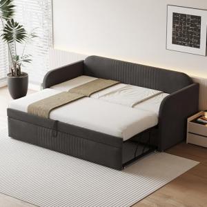 Moimhear Cama tapizada Sofá cama extensible 90/180 x 190 cm…