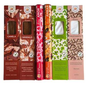 Pack de 120 Inciensos Naturales – 6 Fragancias para Meditac…